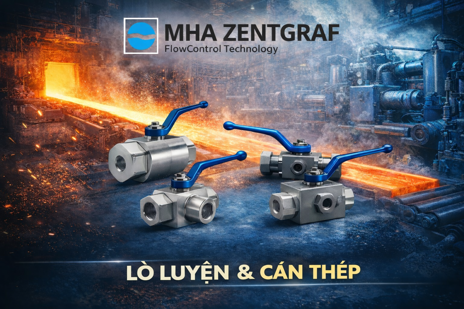 ỨNG DỤNG VAN BI ÁP SUẤT CAO TRONG HỆ THỐNG THỦY LỰC LÒ LUYỆN VÀ CÁN THÉP