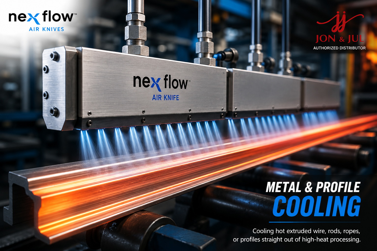NEX FLOW VIETNAM – LÀM MÁT KIM LOẠI VÀ THANH ĐỊNH HÌNH SAU ÉP ĐÙN